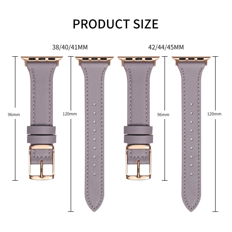 Genuine Leather Breathable Watch Band For Apple Watch