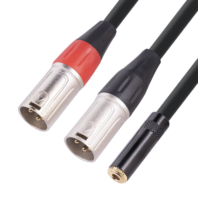 TC227YXK402-03 3.5mm Female to Dual XLR 3pin Male Audio Cable, Length: 30cm