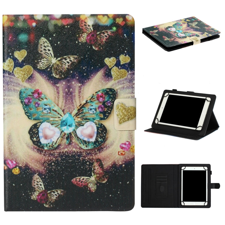 Tablet PC Universal Coloured Drawing Pattern Horizontal Flip Leather Case with Holder & Card Slot My Store