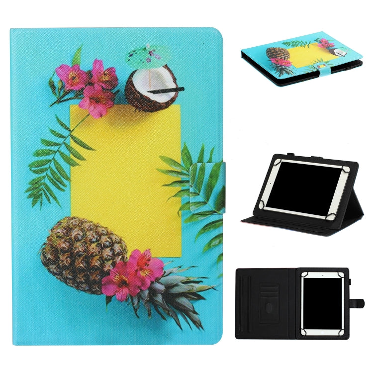 Tablet PC Universal Coloured Drawing Pattern Horizontal Flip Leather Case with Holder & Card Slot My Store