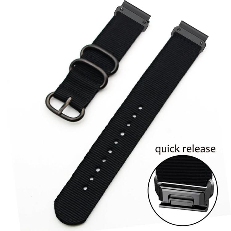 Three-ring Steel Buckle Nylon Watch Band