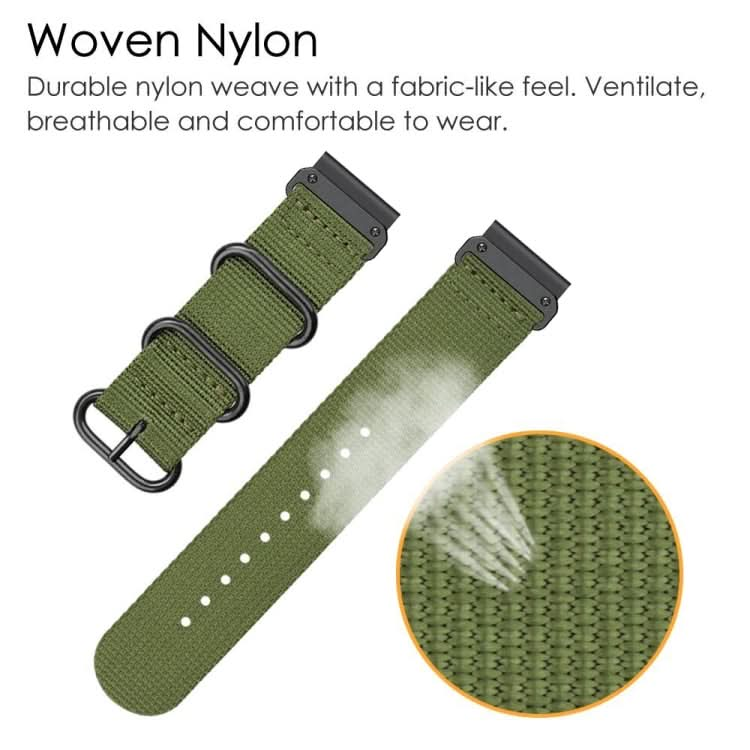 Three-ring Steel Buckle Nylon Watch Band