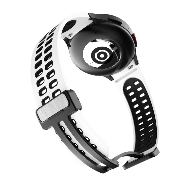 Double-row Hole Folding Buckle Silicone Watch Band