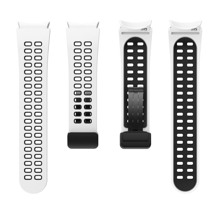 Double-row Hole Folding Buckle Silicone Watch Band