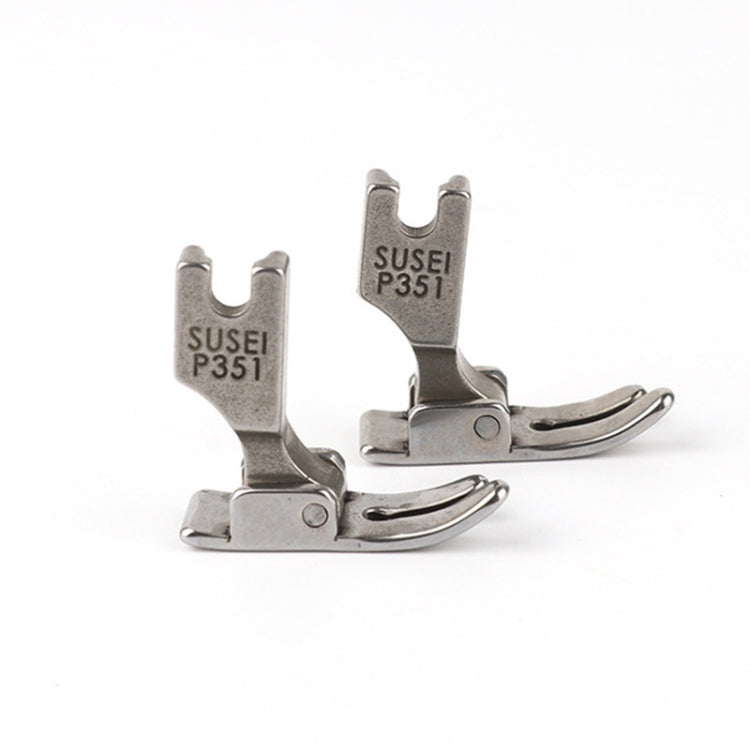 2PCS P351 Industrial Sewing Machine Flat Car Presser Foot Presser Foot Flat Sewing Machine Presser Foot, Style:Ordinary All-steel My Store