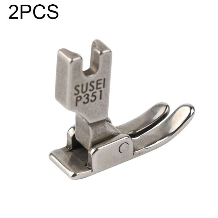 2PCS P351 Industrial Sewing Machine Flat Car Presser Foot Presser Foot Flat Sewing Machine Presser Foot, Style:Ordinary All-steel My Store