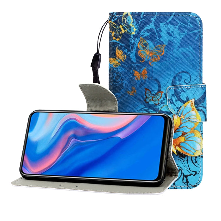 Colored Drawing Horizontal Flip Leather Case with Holder & Card Slot & Wallet, Series 12