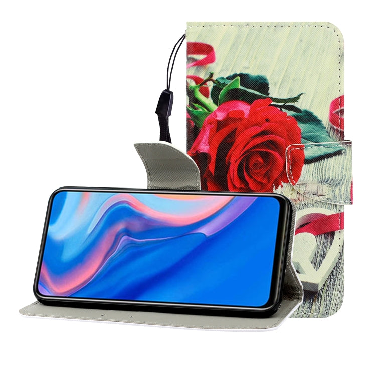 Colored Drawing Horizontal Flip Leather Case with Holder & Card Slot & Wallet, Series 12