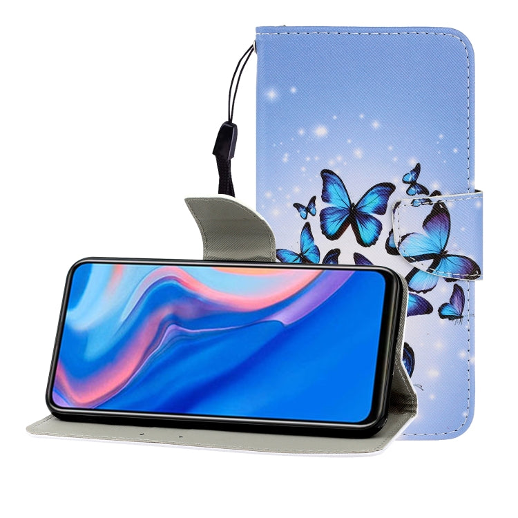 Colored Drawing Horizontal Flip Leather Case with Holder & Card Slot & Wallet, Series 12