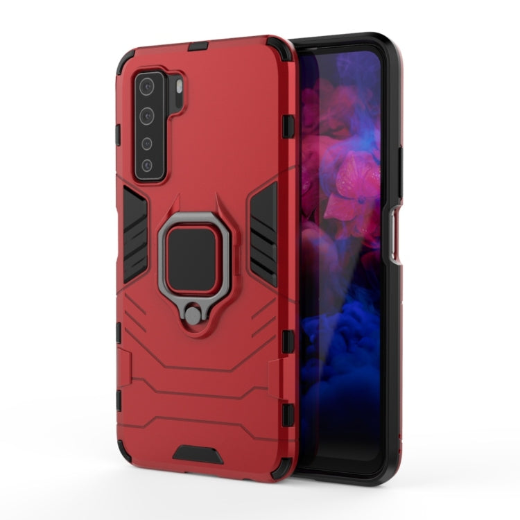 Shockproof PC + TPU Protective Case, with Magnetic Ring Holder