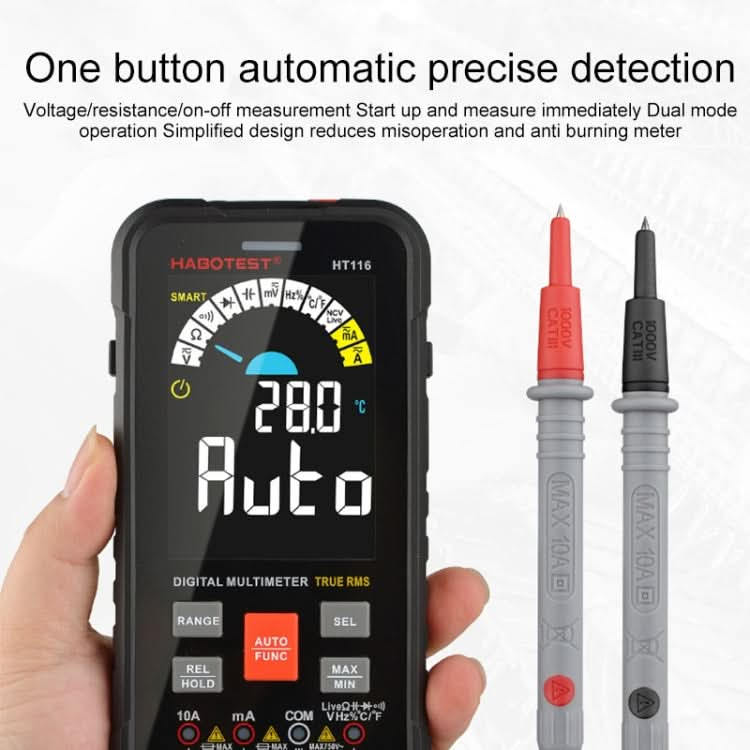 HABOTEST HT116 Large Screen Smart Automatic Digital Multimeter My Store