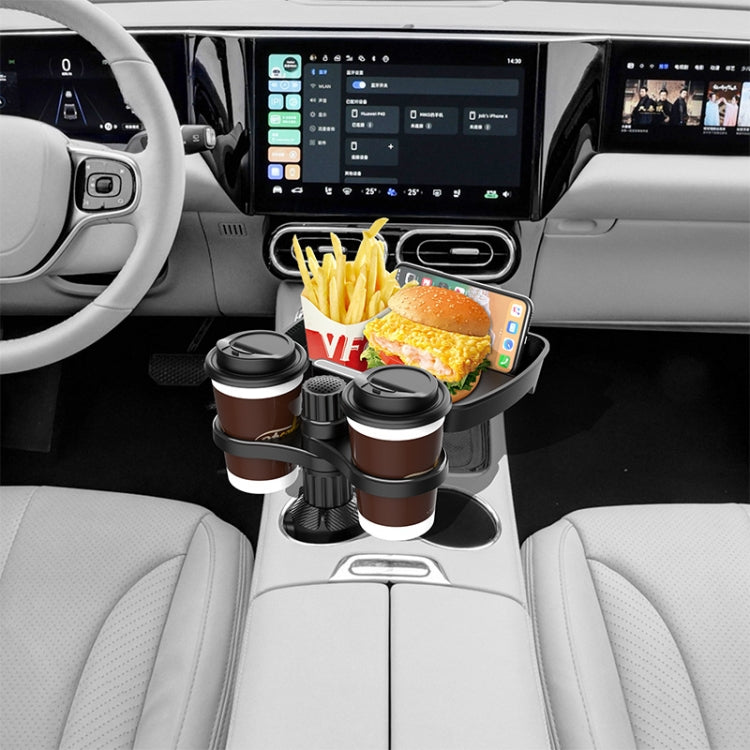 Car Drink Water Cup Holder 360 Degree Rotating Dinner Plate