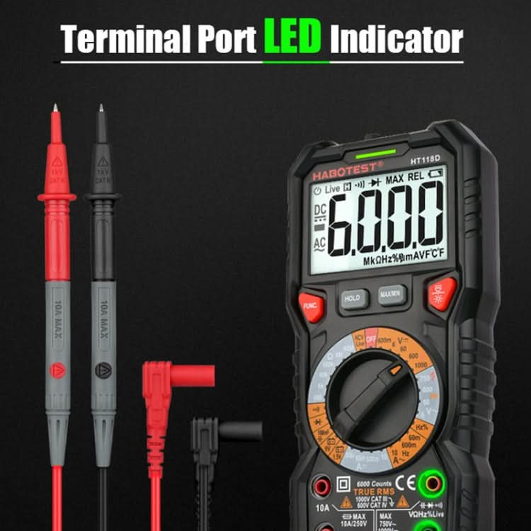 HABOTEST HT118C Handheld High-precision Manual Digital Multimeter My Store