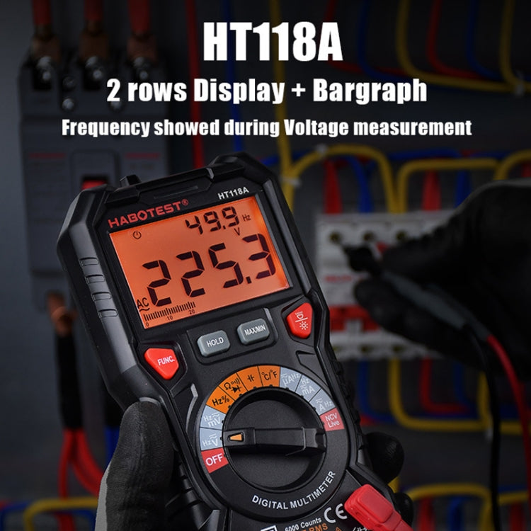 HABOTEST HT118D Portable High-precision Manual Digital Multimeter My Store