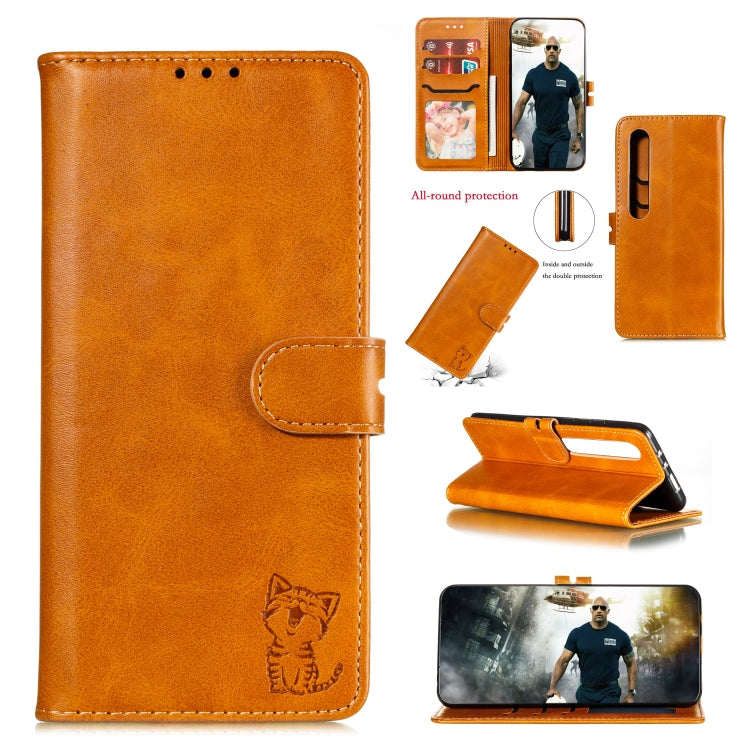 Embossed Happy Cat Pattern Horizontal Flip Leather Case with Holder & Card Slots & Wallet, Series 3 My Store