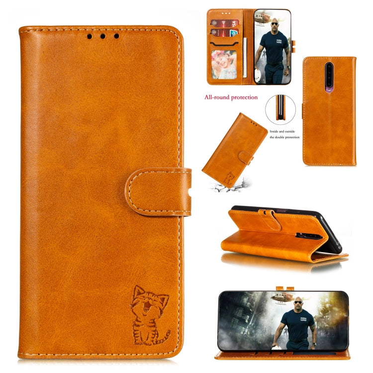 Embossed Happy Cat Pattern Horizontal Flip Leather Case with Holder & Card Slots & Wallet, Series 3 My Store