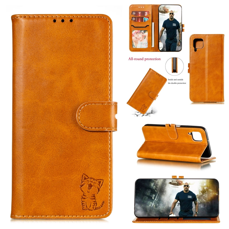 Embossed Happy Cat Pattern Horizontal Flip Leather Case with Holder & Card Slots & Wallet, Series 4 My Store