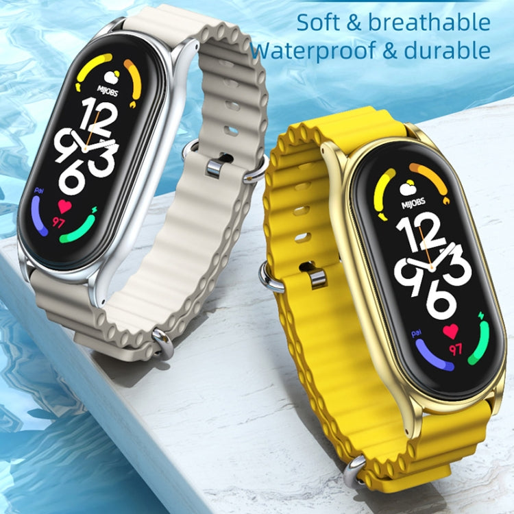 MIJOBS PLUS Marine Silicone Breathable Watch Band