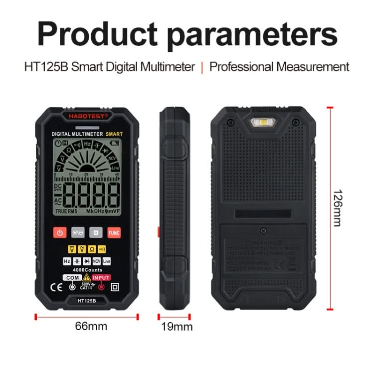 HABOTEST HT125B Digital High Precision Mini Universal Meter My Store