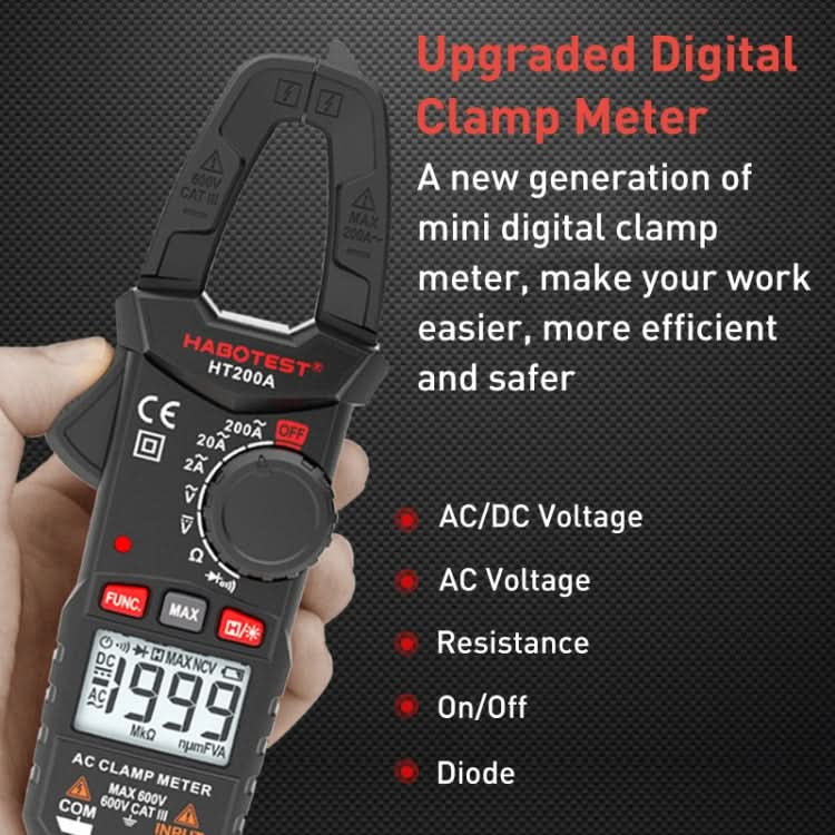 HABOTEST HT200A Pocket Clamp Multimeter My Store