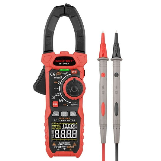 HABOTEST HT208A 1000A Clamp Multi-Function Anti-burning Digital Multimeter My Store