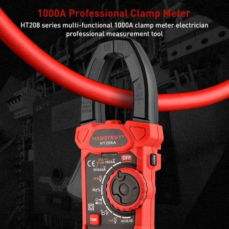 HABOTEST HT208A 1000A Clamp Multi-Function Anti-burning Digital Multimeter My Store