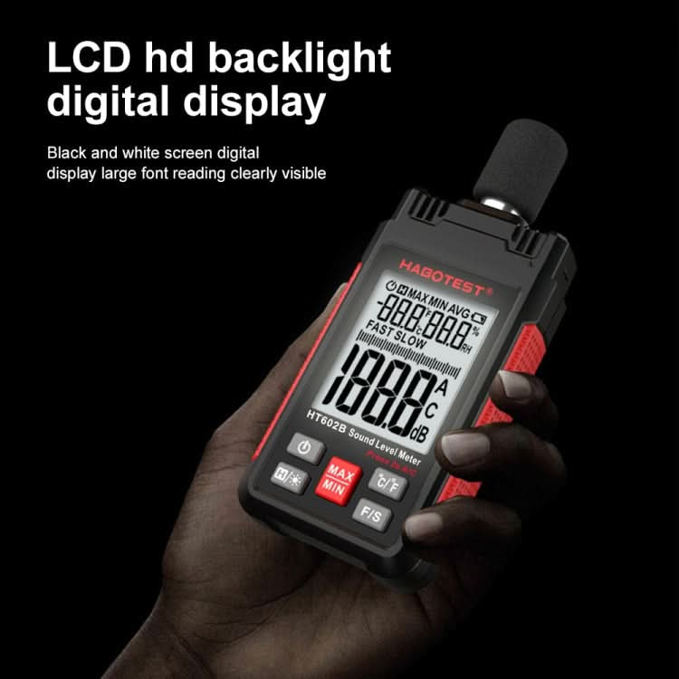 HABOTEST HT602B Multifunctional Digital Display Noise Decibel Tester My Store