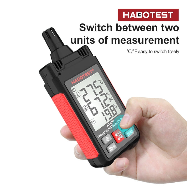 HABOTEST HT607 Portable Handheld Temperature Humidity Tester ÎҵÄÉ̵ê