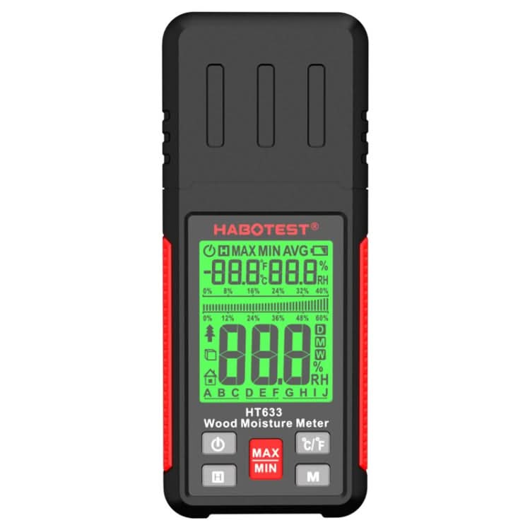 HABOTEST HT633 Portable Multifunctional Digital Display Wood Moisture Detector My Store