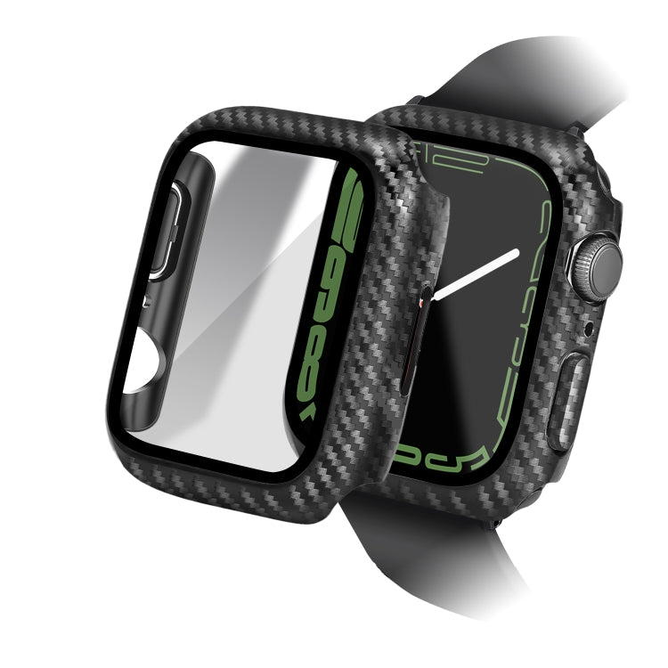 Carbon Fiber PC Tempered Glass Integral Watch Case