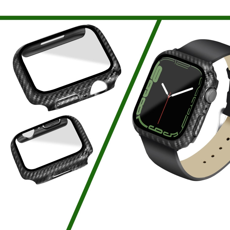 Carbon Fiber PC Tempered Glass Integral Watch Case