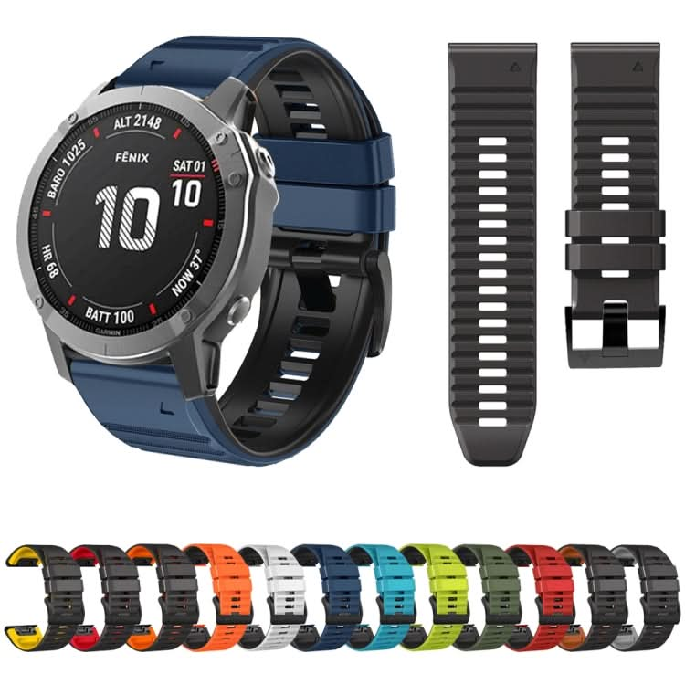 Two-Color Silicone Watch Band