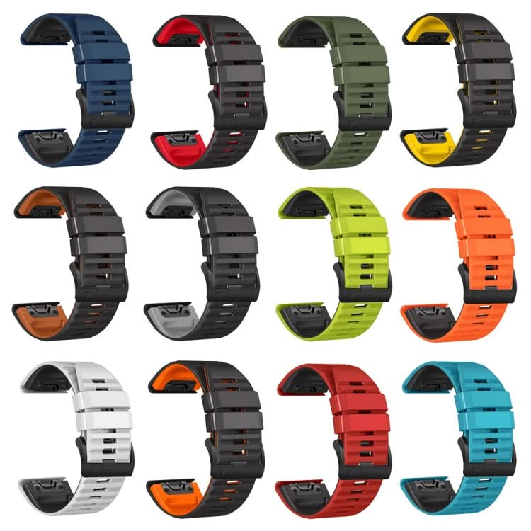 Two-Color Silicone Watch Band