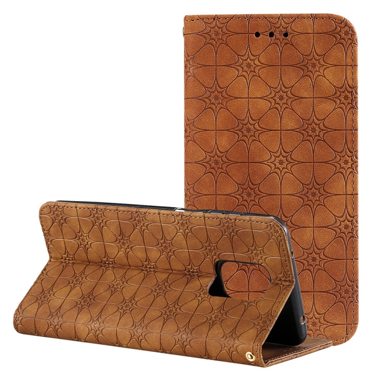 Lucky Flowers Embossing Pattern Magnetic Horizontal Flip Leather Case with Holder & Card Slots, Series 3 My Store