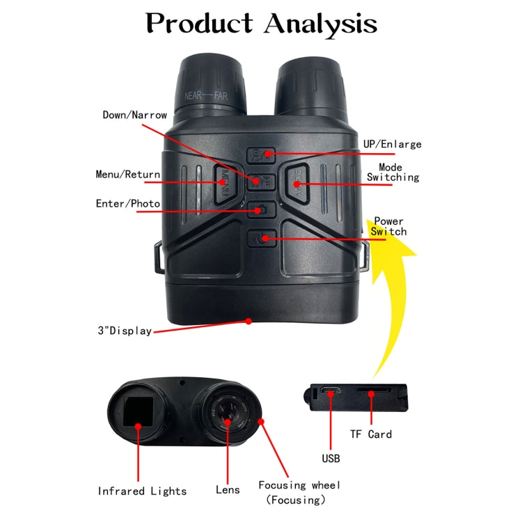 NV4000 Outdoor Hunting 4K HD Binocular Night Vision Reluova