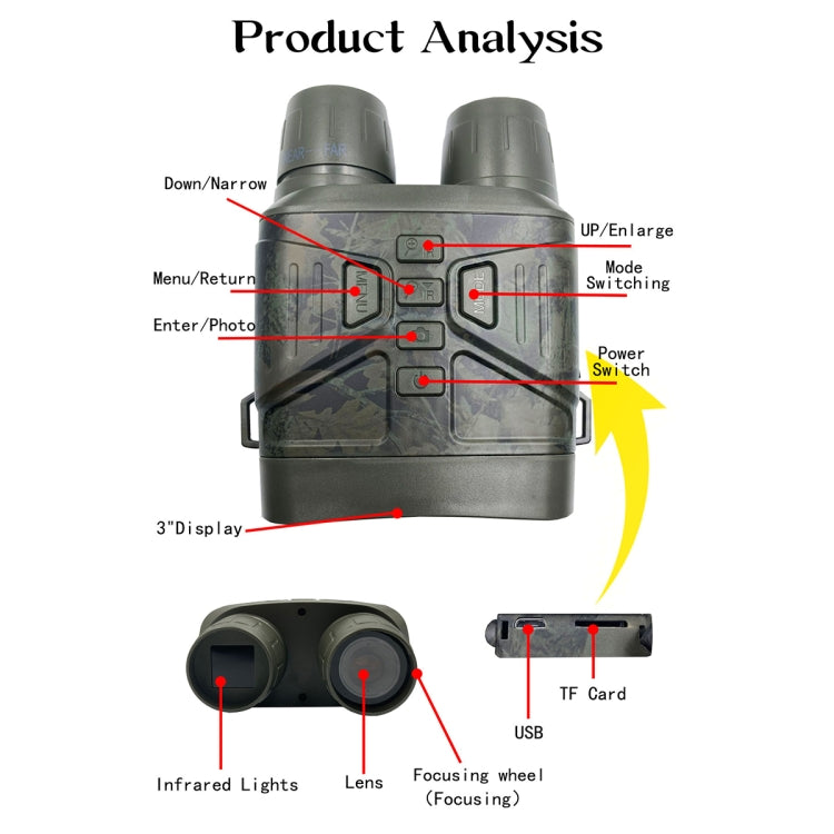 NV4000C Outdoor Hunting 4K HD Binocular Digital Night Vision Reluova