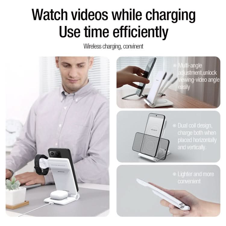 NILLKIN 3 in 1 Wireless Charger with Xiaomi S1 Pro Watch Charger