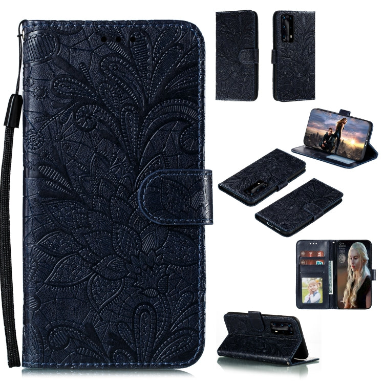 Lace Flower Embossing Pattern Horizontal Flip Leather Case , with Holder & Card Slots & Wallet & Photo Frame & Lanyard, Series 2