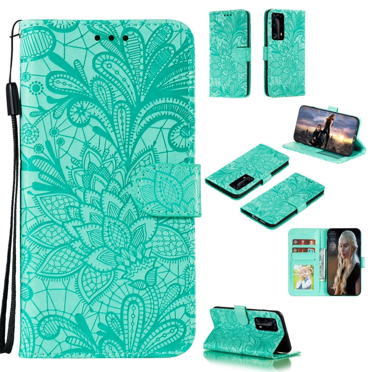 Lace Flower Embossing Pattern Horizontal Flip Leather Case , with Holder & Card Slots & Wallet & Photo Frame & Lanyard, Series 2