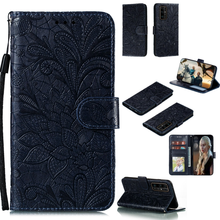 Lace Flower Embossing Pattern Horizontal Flip Leather Case , with Holder & Card Slots & Wallet & Photo Frame & Lanyard, Series 3