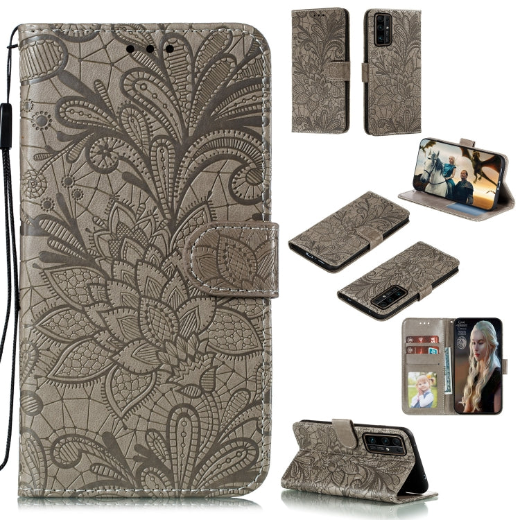 Lace Flower Embossing Pattern Horizontal Flip Leather Case , with Holder & Card Slots & Wallet & Photo Frame & Lanyard, Series 3