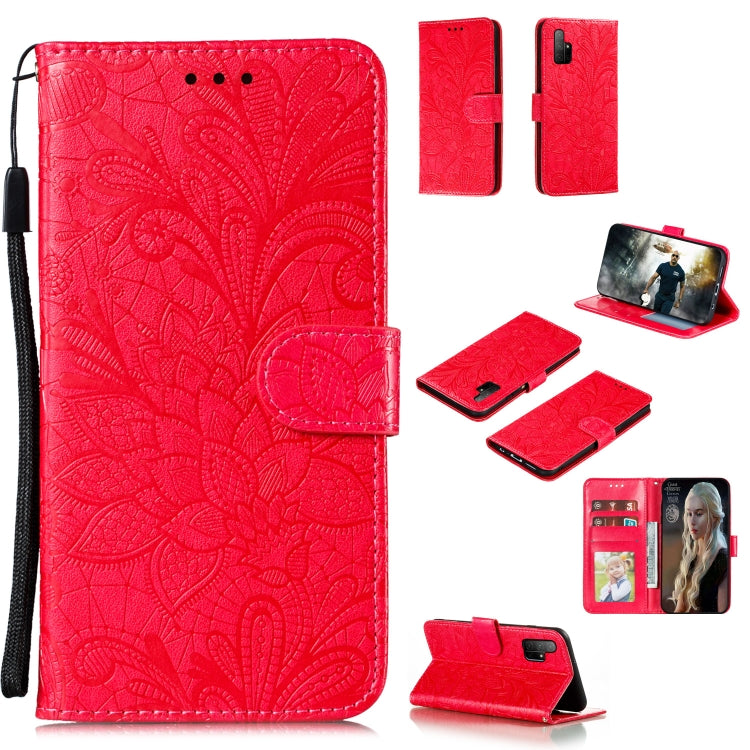 Lace Flower Embossing Pattern Horizontal Flip Leather Case , with Holder & Card Slots & Wallet & Photo Frame & Lanyard, Series 2