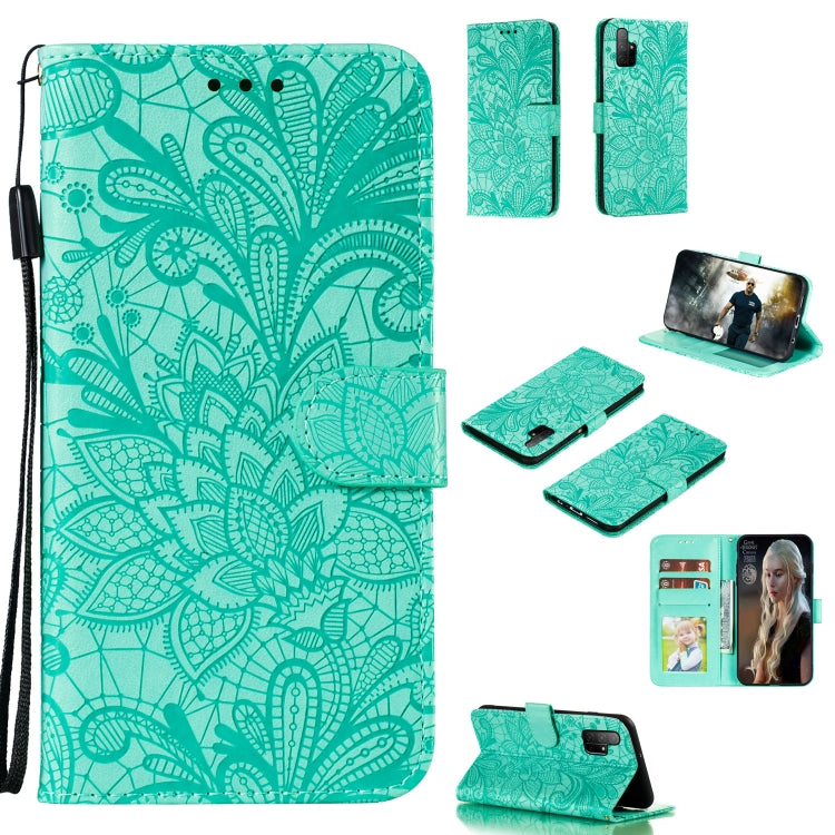 Lace Flower Embossing Pattern Horizontal Flip Leather Case , with Holder & Card Slots & Wallet & Photo Frame & Lanyard, Series 2