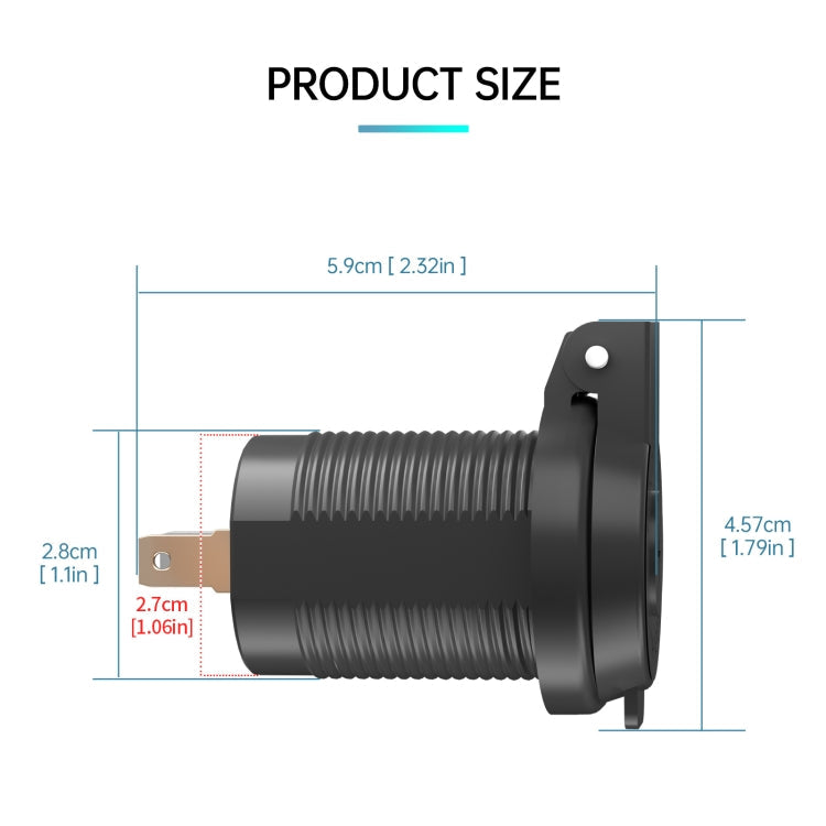 ZH-1786A1 QC3.0 USB-A + Type-C Dual Interface Car Charger ÎҵÄÉ̵ê