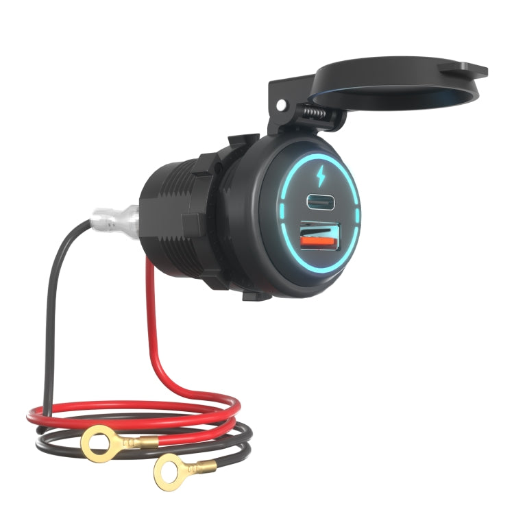 ZH-1786A2 QC3.0 USB-A + Type-C Dual Interface Car Charger, Cable Length: 60cm