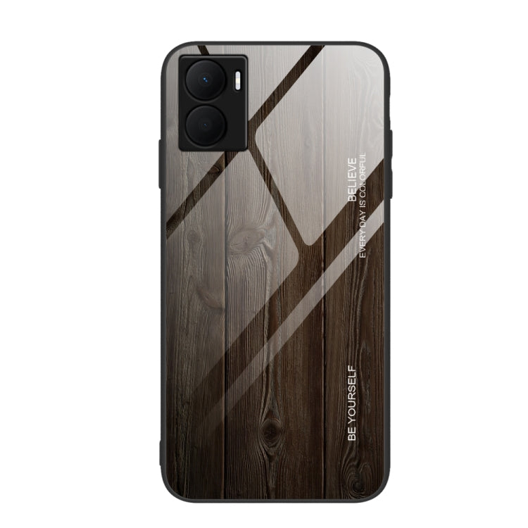 For Honor Play 40 Plus Wood Grain Glass Phone Case