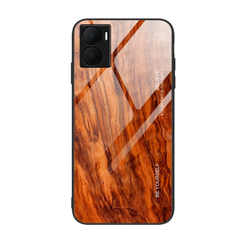 For Honor Play 40 Plus Wood Grain Glass Phone Case