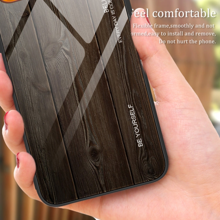 For Honor Play 40 Plus Wood Grain Glass Phone Case