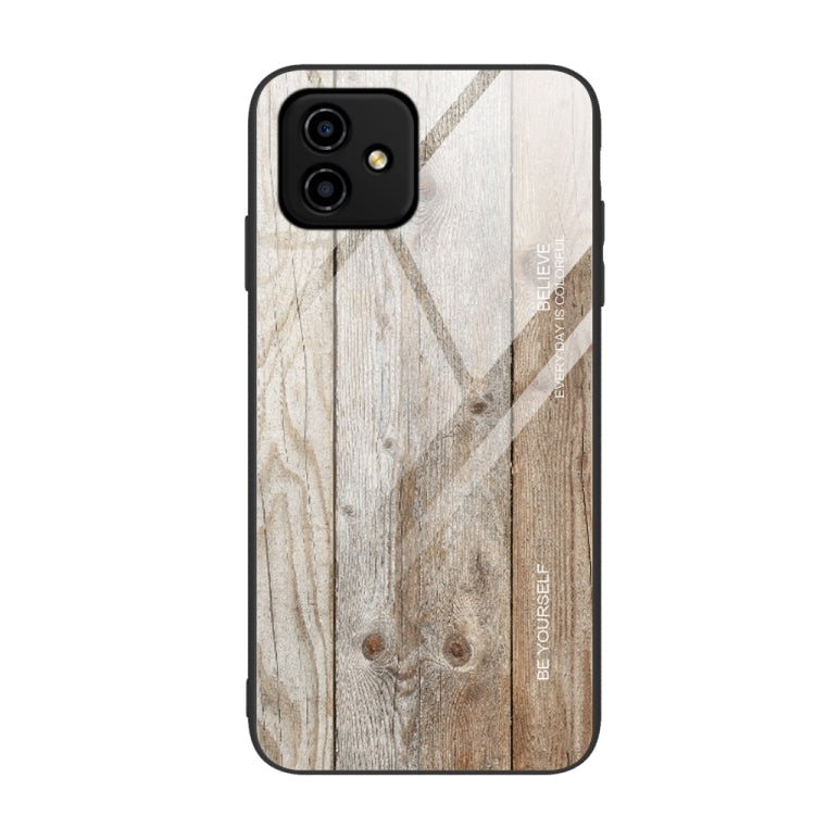 For Honor Play6C Wood Grain Glass Phone Case