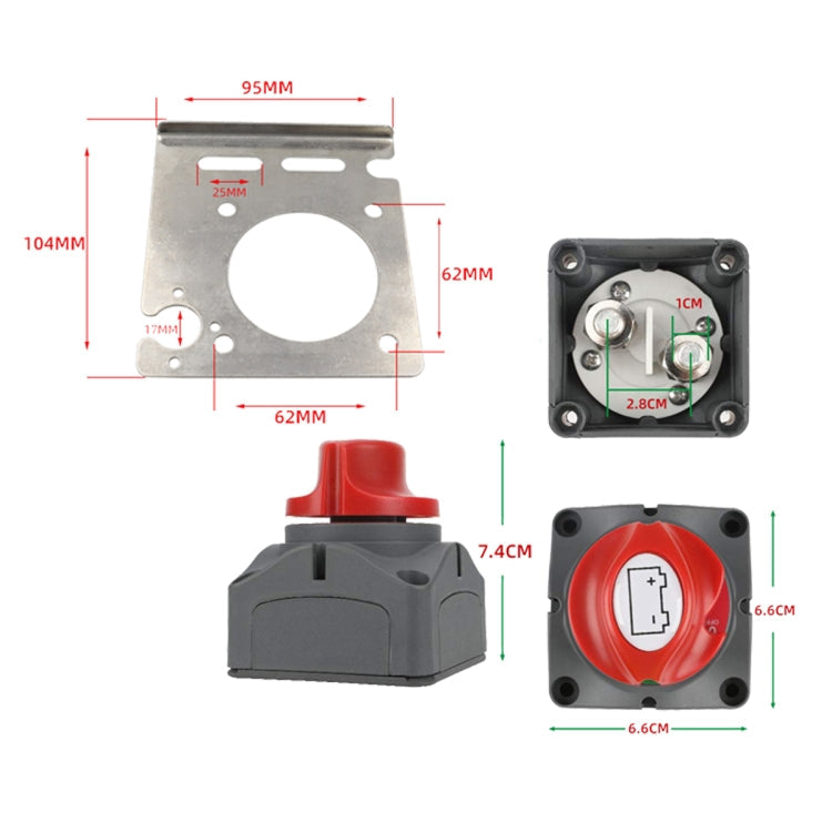 CP-3057 Car Auto RV Marine Boat Battery Selector Isolator with Fixed Bracket